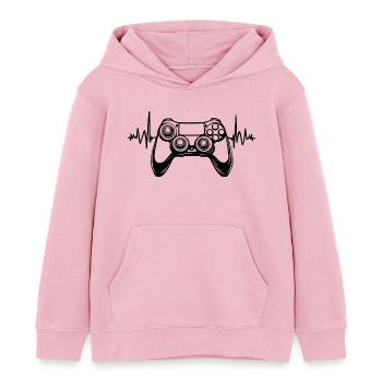 SCHLAG DES SPIELS - Kinder Organic Hoodie Mini Cruiser von Stanley/Stella - Hellrosa - Vorne - AI Model Kid Female (0cm)