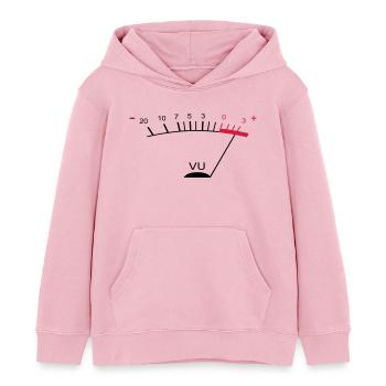 vu meter ii FR - Sweat à capuche enfant bio Stanley/Stella - rose pâle - Devant - AI Model Kid Female (0cm)