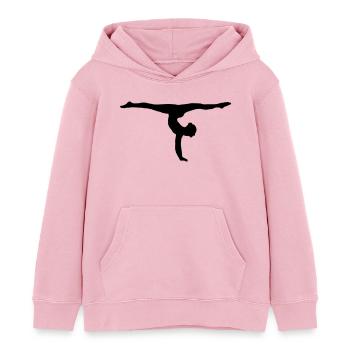 turnerin handstand bodenturnen kunstturnen - Kinder Organic Hoodie Mini Cruiser von Stanley/Stella - Hellrosa - Vorne - AI Model Kid Female (0cm)