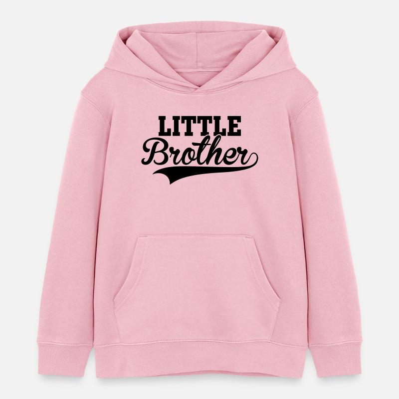 Little Brother - Sweat à capuche enfant bio Stanley/Stella - rose pâle