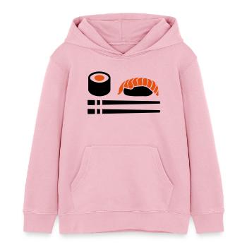 Sushi - Kinder Organic Hoodie Mini Cruiser von Stanley/Stella - Hellrosa - Vorne - AI Model Kid Female (0cm)