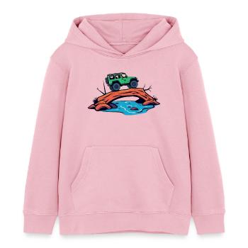 Véhicules tout-terrain - Sweat à capuche enfant bio Stanley/Stella - rose pâle - Devant - AI Model Kid Female (0cm)