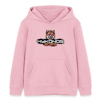 Mykonos 2025 Party Fuchs - Kinder Organic Hoodie Mini Cruiser von Stanley/Stella - Hellrosa - Vorne - AI Model Kid Female (0cm)