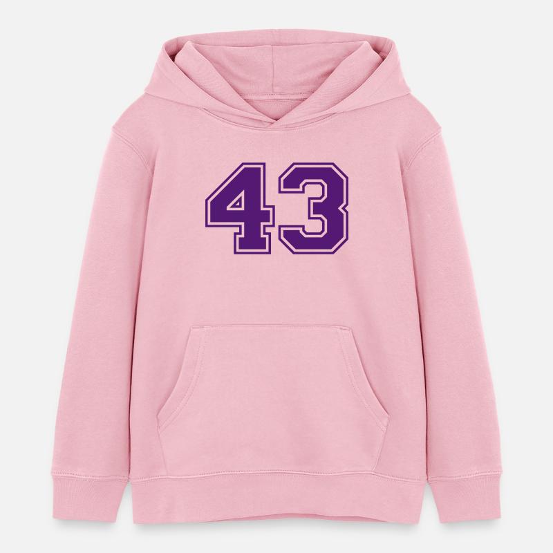 43 - Sweat à capuche enfant bio Stanley/Stella - rose pâle
