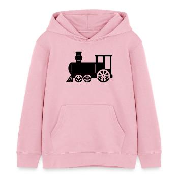 dampflok - Kinder Organic Hoodie Mini Cruiser von Stanley/Stella - Hellrosa - Vorne - AI Model Kid Female (0cm)