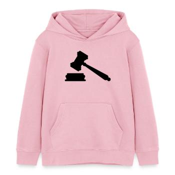Juge - Sweat à capuche enfant bio Stanley/Stella - rose pâle - Devant - AI Model Kid Female (0cm)