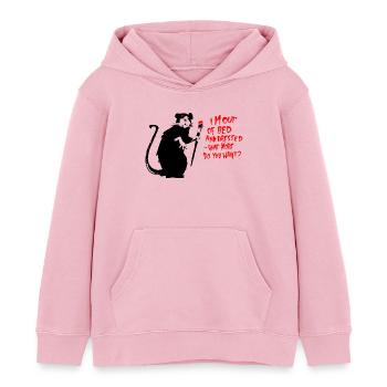 out of bed - Kinder Organic Hoodie Mini Cruiser von Stanley/Stella - Hellrosa - Vorne - AI Model Kid Female (0cm)