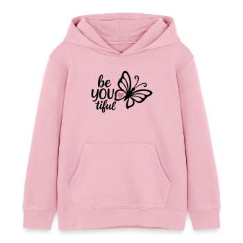 beyoutiful rosa - Kinder Organic Hoodie Mini Cruiser von Stanley/Stella - Hellrosa - Vorne - AI Model Kid Female (0cm)