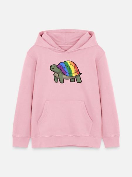 Schwule Schildkröte - Kinder Organic Hoodie Mini Cruiser von Stanley/Stella - Hellrosa