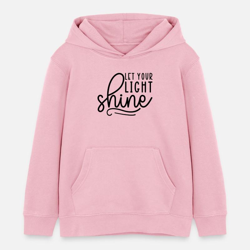 Let Your Light Shine - Kinder Organic Hoodie Mini Cruiser von Stanley/Stella - Hellrosa