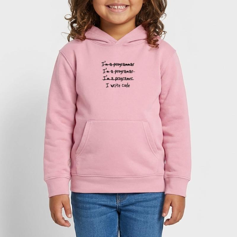 I'm programmer. I write code Kids Organic Hoodie by Stanley/Stella