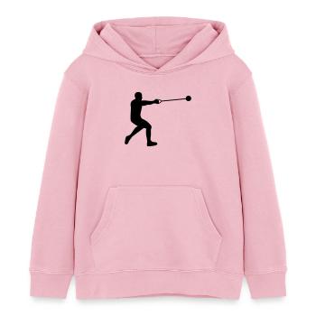 Lancer de marteau - Sweat à capuche enfant bio Stanley/Stella - rose pâle - Devant - AI Model Kid Female (0cm)