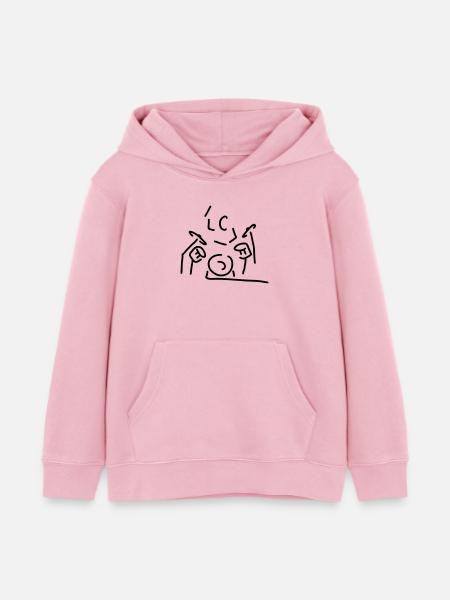 schlagzeuger - Kinder Organic Hoodie Mini Cruiser von Stanley/Stella - Hellrosa
