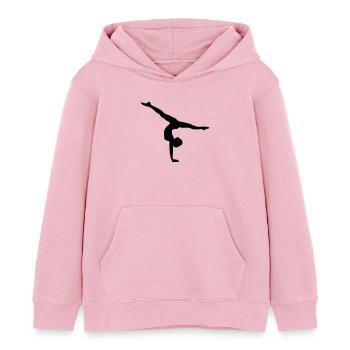 Gymnastic Bodenturnen Kunstturnen Sport turnen - Kinder Organic Hoodie Mini Cruiser von Stanley/Stella - Hellrosa - Vorne - AI Model Kid Female (0cm)