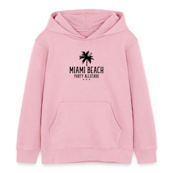 miami beach party allstars - Kinder Organic Hoodie Mini Cruiser von Stanley/Stella - Hellrosa - Vorne - AI Model Kid Female (0cm)