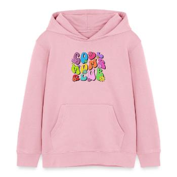 Cool Moms Club - Kinder Organic Hoodie Mini Cruiser von Stanley/Stella - Hellrosa - Vorne - AI Model Kid Female (0cm)