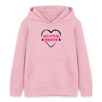 Super tante 111 - Kinder Organic Hoodie Mini Cruiser von Stanley/Stella - Hellrosa - Vorne - AI Model Kid Female (0cm)