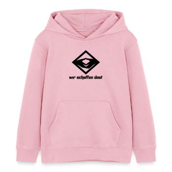 Wir schaffen das! (Vektor) - Kinder Organic Hoodie Mini Cruiser von Stanley/Stella - Hellrosa - Vorne - AI Model Kid Female (0cm)