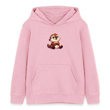 Fischotter 15 - Kinder Organic Hoodie Mini Cruiser von Stanley/Stella - Hellrosa - Vorne - AI Model Kid Female (0cm)