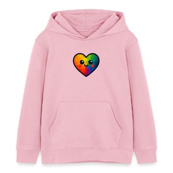WPAP Polygon Kawaii Stil Baby Spielzeug Herz - Kinder Organic Hoodie Mini Cruiser von Stanley/Stella - Hellrosa - Vorne - AI Model Kid Female (0cm)