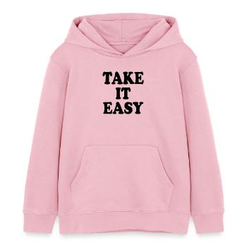 Take it easy - Kinder Organic Hoodie Mini Cruiser von Stanley/Stella - Hellrosa - Vorne - AI Model Kid Female (0cm)