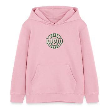 Bestes Abzeichen aller Zeiten - Kinder Organic Hoodie Mini Cruiser von Stanley/Stella - Hellrosa - Vorne - AI Model Kid Female (0cm)