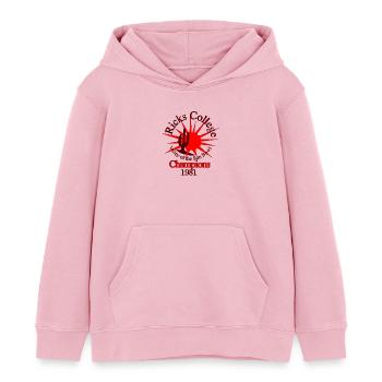 Napoleon Dynamite Vote for Pedro - Kids Organic Hoodie by Stanley/Stella - cotton pink - Front - AI Model Kid Female (0cm)
