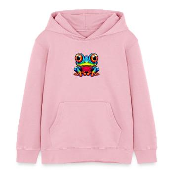 Frosch - Kinder Organic Hoodie Mini Cruiser von Stanley/Stella - Hellrosa - Vorne - AI Model Kid Female (0cm)