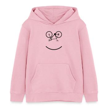Cyclocross Bike - Kinder Organic Hoodie Mini Cruiser von Stanley/Stella - Hellrosa - Vorne - AI Model Kid Female (0cm)