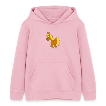 pur sang - Sweat à capuche enfant bio Stanley/Stella - rose pâle - Devant - AI Model Kid Female (0cm)