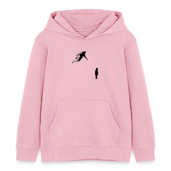 Interstellar_Murph_ - Kinder Organic Hoodie Mini Cruiser von Stanley/Stella - Hellrosa - Vorne - AI Model Kid Female (0cm)