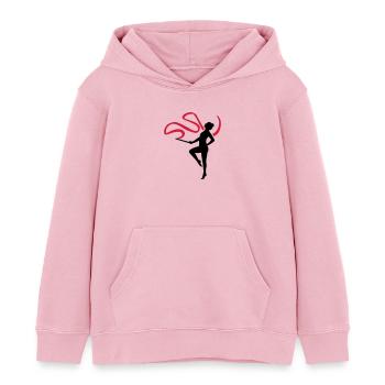 Gymnastique - Sweat à capuche enfant bio Stanley/Stella - rose pâle - Devant - AI Model Kid Female (0cm)