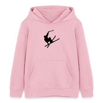 Ski - Kinder Organic Hoodie Mini Cruiser von Stanley/Stella - Hellrosa - Vorne - AI Model Kid Female (0cm)