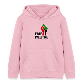 Free palestine - Kinder Organic Hoodie Mini Cruiser von Stanley/Stella - Hellrosa - Vorne - AI Model Kid Female (0cm)