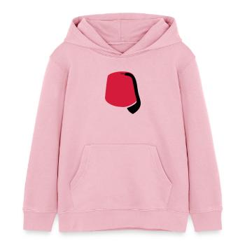 Fes - Sweat à capuche enfant bio Stanley/Stella - rose pâle - Devant - AI Model Kid Female (0cm)