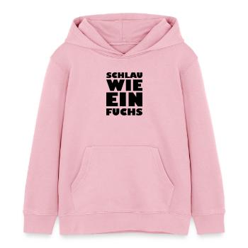 Schlau wie ein Fuchs - Kinder Organic Hoodie Mini Cruiser von Stanley/Stella - Hellrosa - Vorne - AI Model Kid Female (0cm)