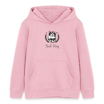 SCHÄDEL - Kinder Organic Hoodie Mini Cruiser von Stanley/Stella - Hellrosa - Vorne - AI Model Kid Female (0cm)