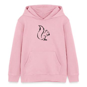 Eichhörnchen - Kinder Organic Hoodie Mini Cruiser von Stanley/Stella - Hellrosa - Vorne - AI Model Kid Female (0cm)