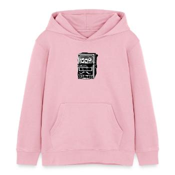 Einarmiger Bandit - Kinder Organic Hoodie Mini Cruiser von Stanley/Stella - Hellrosa - Vorne - AI Model Kid Female (0cm)