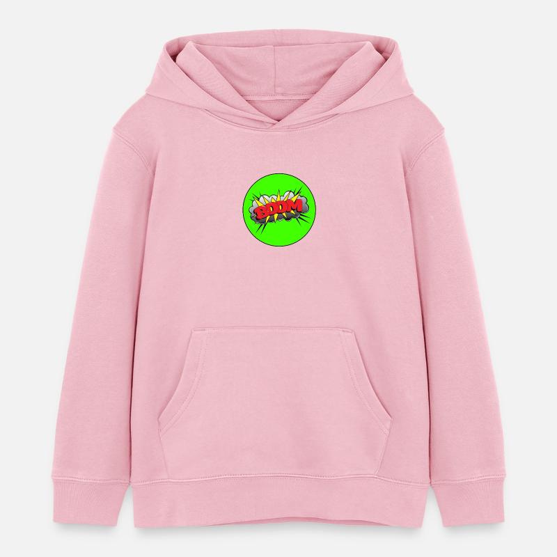 Boom - Sweat à capuche enfant bio Stanley/Stella - rose pâle