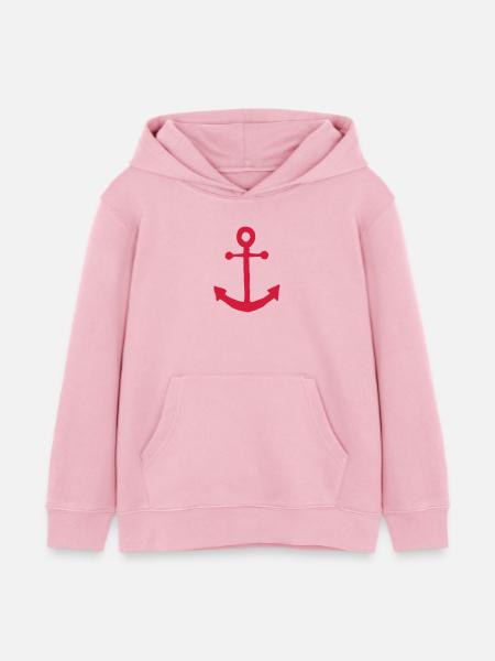 Anker - Kinder Organic Hoodie Mini Cruiser von Stanley/Stella - Hellrosa