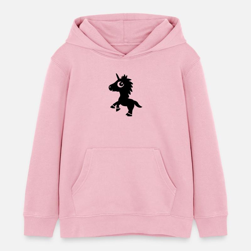 Einhorn - Sweat à capuche enfant bio Stanley/Stella - rose pâle