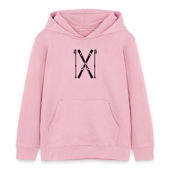 Ski - Kinder Organic Hoodie Mini Cruiser von Stanley/Stella - Hellrosa - Vorne - AI Model Kid Female (0cm)