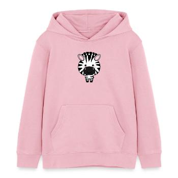 Süßes Kawaii Zebra - Bezauberndes Tierdesign - Kinder Organic Hoodie Mini Cruiser von Stanley/Stella - Hellrosa - Vorne - AI Model Kid Female (0cm)