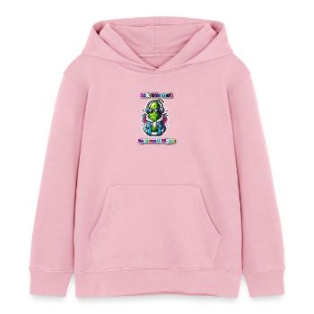 Ick bin mal - Kinder Organic Hoodie Mini Cruiser von Stanley/Stella - Hellrosa - Vorne - AI Model Kid Female (0cm)