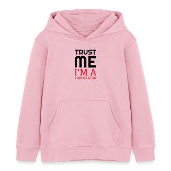Übersetzer / Übersetzerin / Übersetzung / - Kinder Organic Hoodie Mini Cruiser von Stanley/Stella - Hellrosa - Vorne - AI Model Kid Female (0cm)