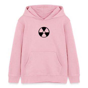 Atom Zeichen - Kinder Organic Hoodie Mini Cruiser von Stanley/Stella - Hellrosa - Vorne - AI Model Kid Female (0cm)