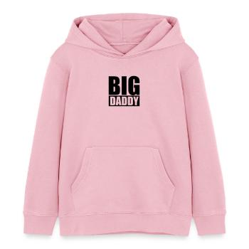 Logo du père père Big Daddy père héros de la journ - Sweat à capuche enfant bio Stanley/Stella - rose pâle - Devant - AI Model Kid Female (0cm)
