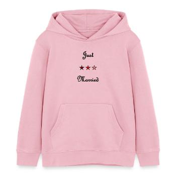 GERADE VERHEIRATET. ES LEBE DIE MARYS. JUNGGESELLINNENABSCHIED - Kinder Organic Hoodie Mini Cruiser von Stanley/Stella - Hellrosa - Vorne - AI Model Kid Female (0cm)