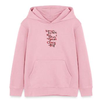 sagesse citations bouddha texte vie halloween - Sweat à capuche enfant bio Stanley/Stella - rose pâle - Devant - AI Model Kid Female (0cm)